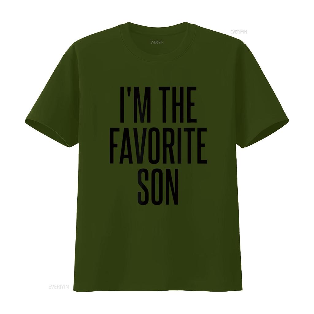 I m The Favorite Son T Shirt vintage Washed fashion Top For Everyday Wear Versatile Soft Comfortable graphic streetwear Casual
