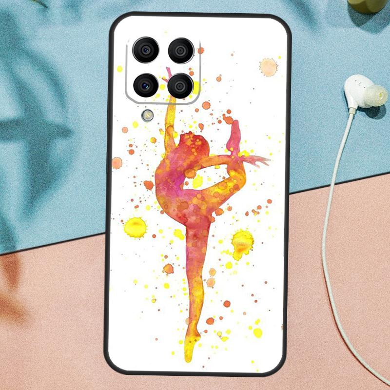 Gymnastics Oil Painting Case For Samsung Galaxy M31 M11 M21 M14 M34 M54 M12 M32 M52 M15 M13 M16 M36 M56 M53 M35 M55