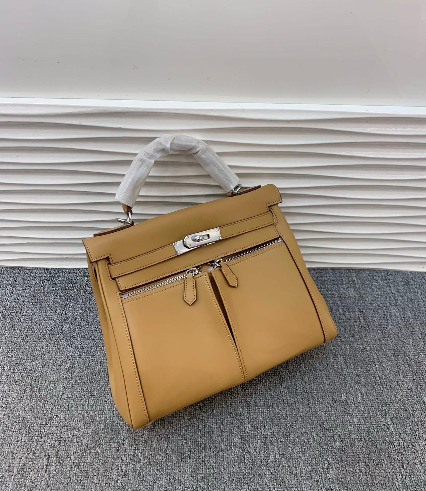 Европейская и американская мода популярная кожаная сумка с серебряной пряжкой внутренняя прострочка широкий плечевой ремень сумка через плечо модная двойной карман молния портативная small 25cm