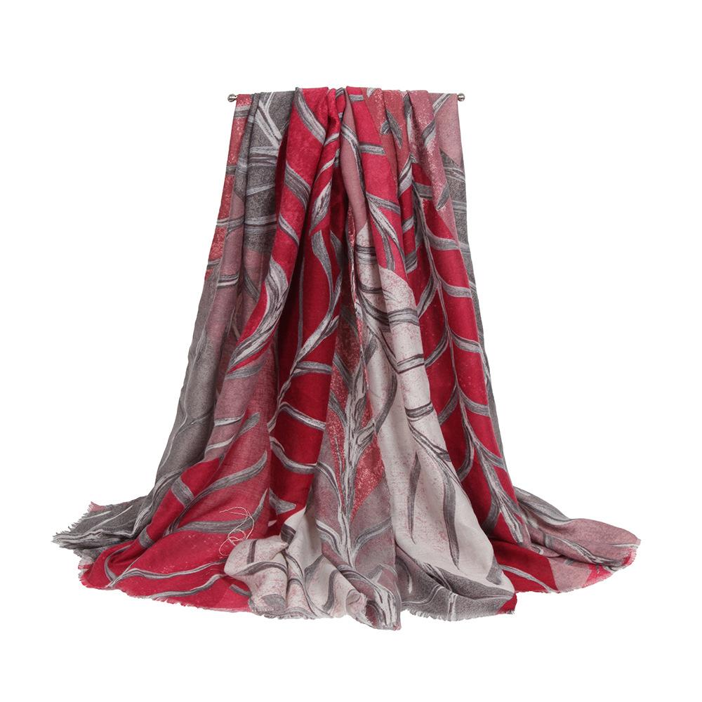 Winter Warm Thick Printed Large Scarf Fashion Shawl For Women Daily Wear