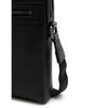 Daks Black Leather Pocket Zipper Crossbody Bag Dbba2f336bk