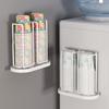 Wall Mounted Storage Rack Metal Cup Dispenser Creative Disposable Cup Holder