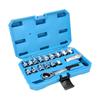 Through Hole Socket Spanner Set Long Bolt Access Design Featuring 12 Point Teeth For Pneumatic Tool In Automotive Repair