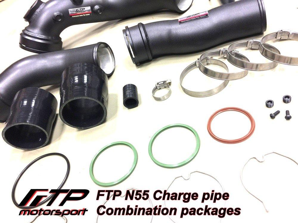 FTP Aluminum Charge Pipe Boost Pipe Set for F3X 435i + F2X, Engines, N55, M135i, M235i, 335i,