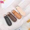 5 Stück Echtes Leder Reißverschluss Zipper Puller Kopf für Rucksack Reißverschluss Schnalle Anhänger Zuglasche DIY Nähen Kleidung Tasche Zubehör