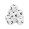 20PCS 6 Sided Number Dice Plastic 16mm Round Corner Polyhedral Dice Set for Numeral Teaching Board Games
