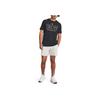 Under Armour Johnson Series Letter Logo Printed Training T-Shirt Men Tops Black 1379837-001
