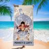 New Anime Character Printed Microfiber Beach Towel Quick Dry Water Absorbent Bath Towel