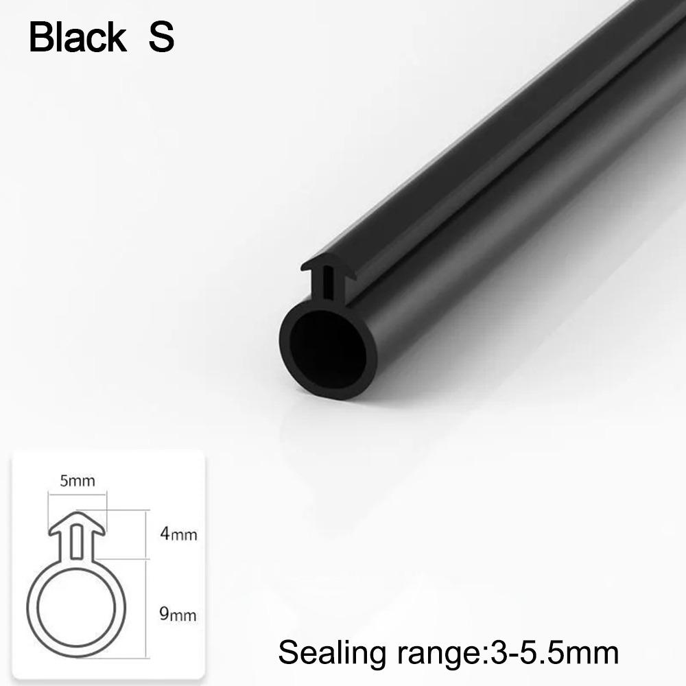 

Ущільнювальна стрічка гумова О-подібна для дверей, ізоляційна стрічка, висока якість, блокатор погодних зазорів Black M