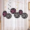 New Stylish Spiral Hanging Decoration Set For 30th Birthday Celebration Party Decor