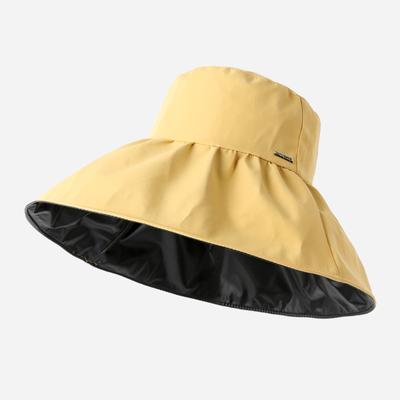 Sommer Damen Reise Flodable Strand Sonnenhut Frauen 14 cm Breite Krempe Eimer Hut Weibliche UV Schutz Visier Hut Gril täglichen Frühling Hut