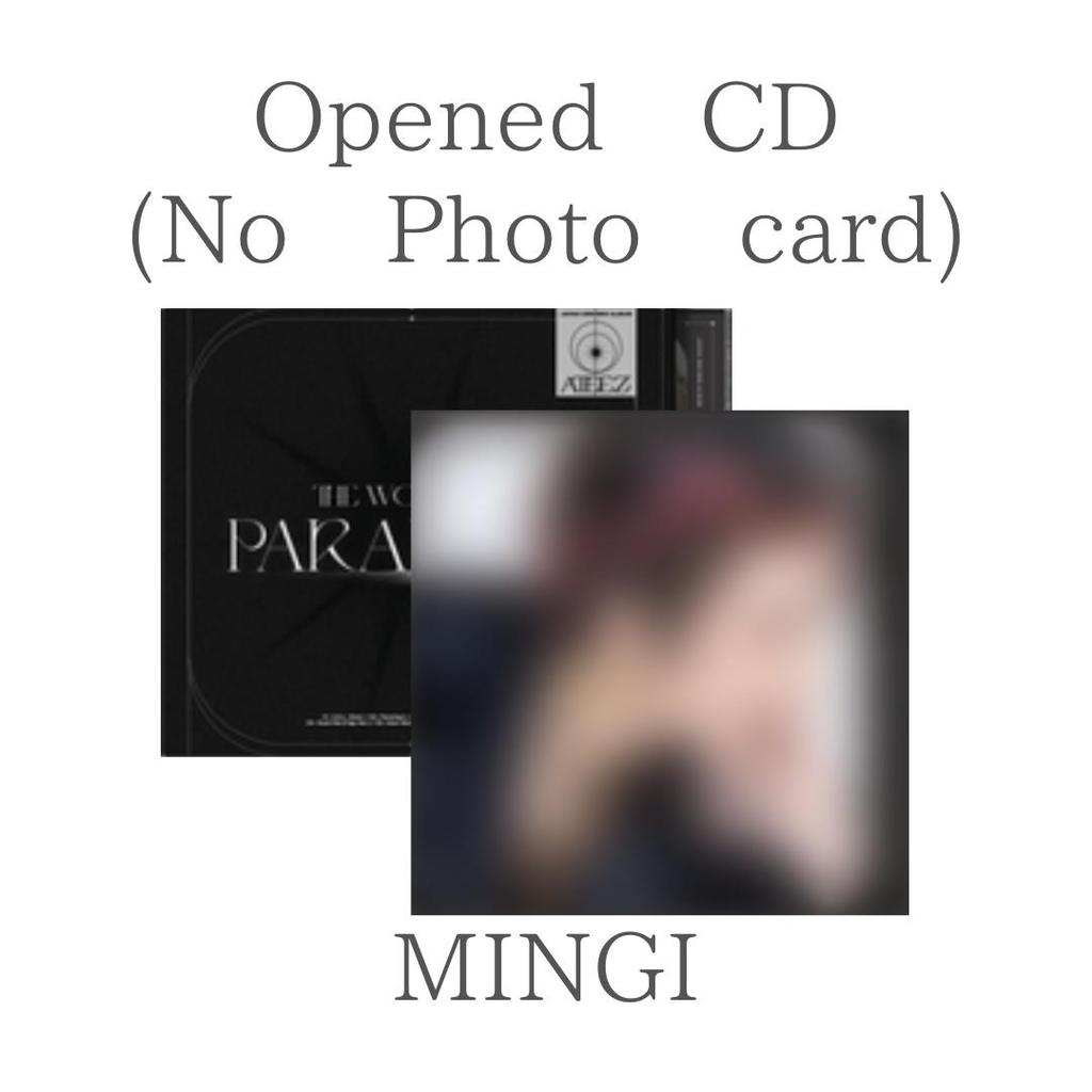 ATEEZ THE WORLD EP . PARADIGM CD (Opened , No Photo card) STANDARD LIMITED SOLO ver.