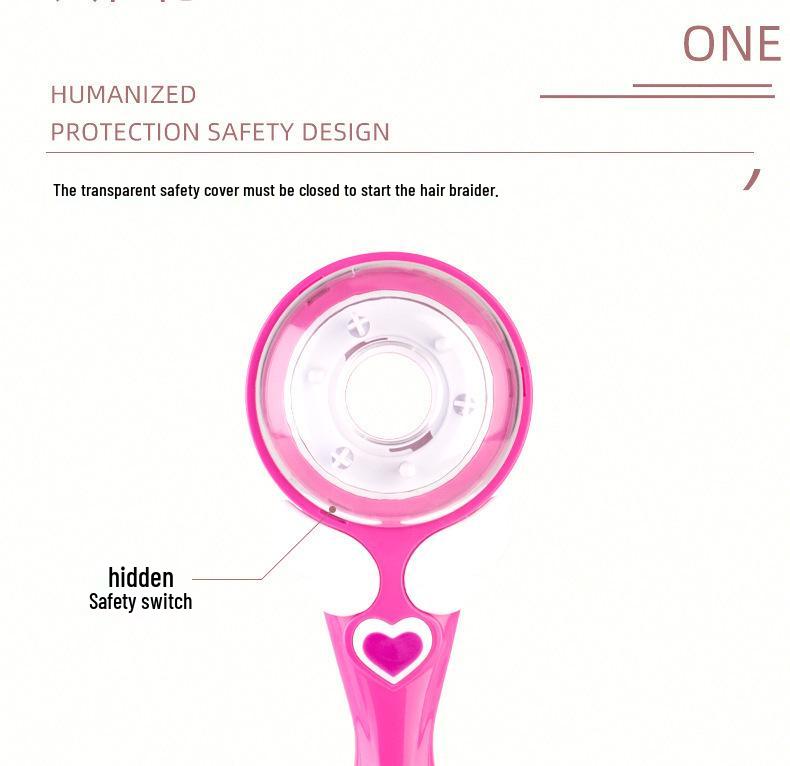 Cross-border Three-strand Braider with Rhinestone Decoration