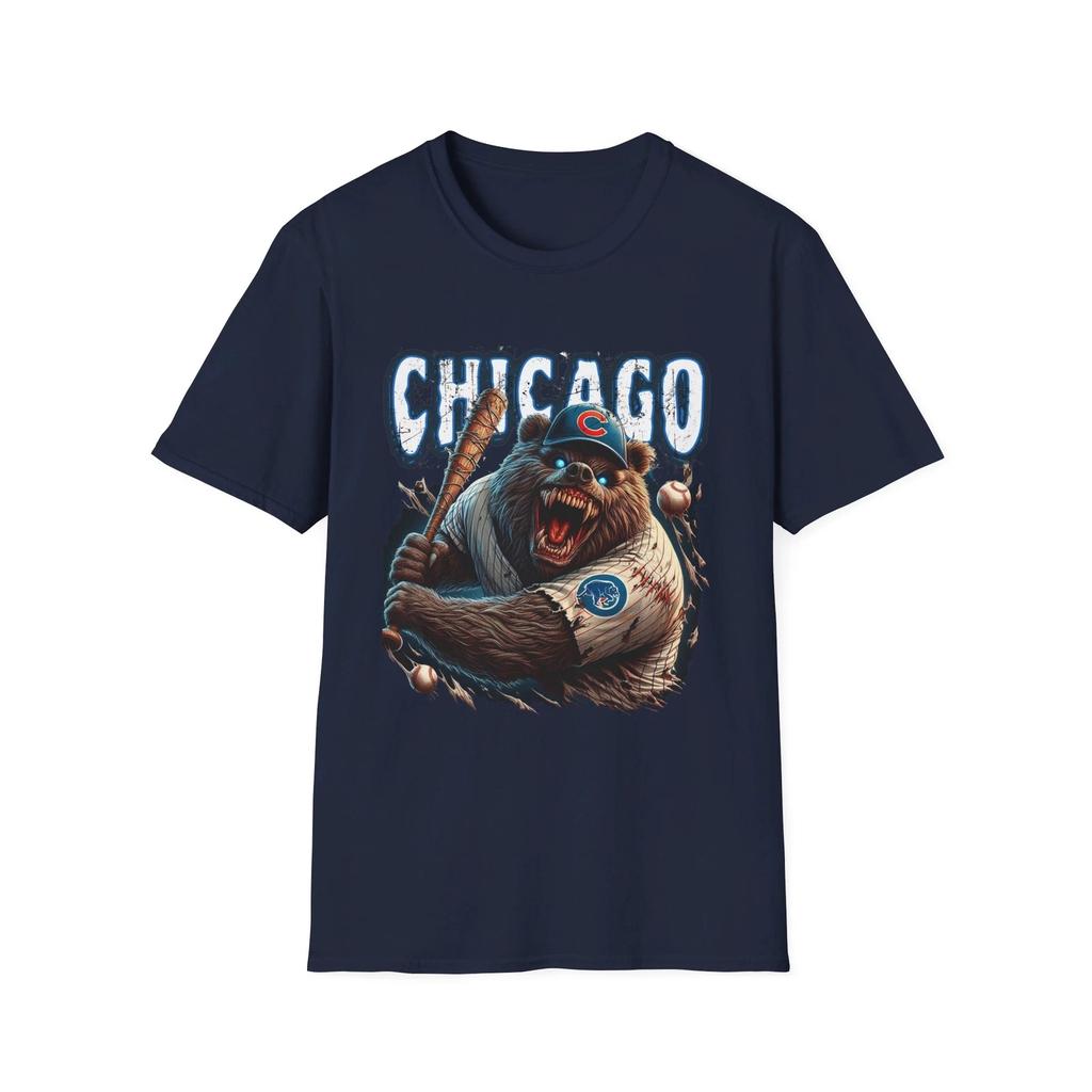 Men's and Women's T-shirts Chicago Cubs Horror Mash-Up T-Shirt