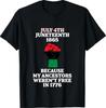Juneteenth Ancestors Black African American Flag Pride T-Shirt