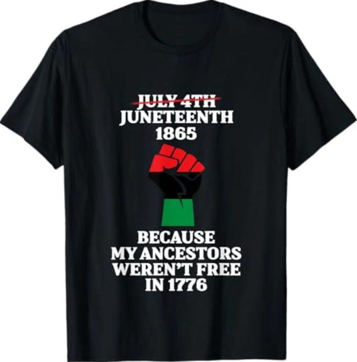Juneteenth Ancestors Black African American Flag Pride T-Shirt 3XL