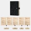 Jewelry Storage Book Set, PU Leather Travel Organizer, with 5 Removable Soft Velvet Pages Design, Jewelry Pouch for Necklaces Rings Earrings