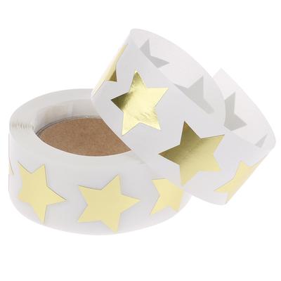 500 Etikečių Lipdukų Žvaigždės Formos Auksinių Lipdukų Sandarinimo Etiketės Pakuotėms