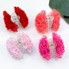 Neue Mini Blumen Haarspangen Mädchen Kinder Spitze Blumen Pferdeschwanzhalter Haarklammern Haarspangen Mode Haarschmuck