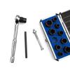 11pcs Nut Extractor Kit Screw Extractor Damaged Bolt Remover Broken Stud Spanner with Storage Case
