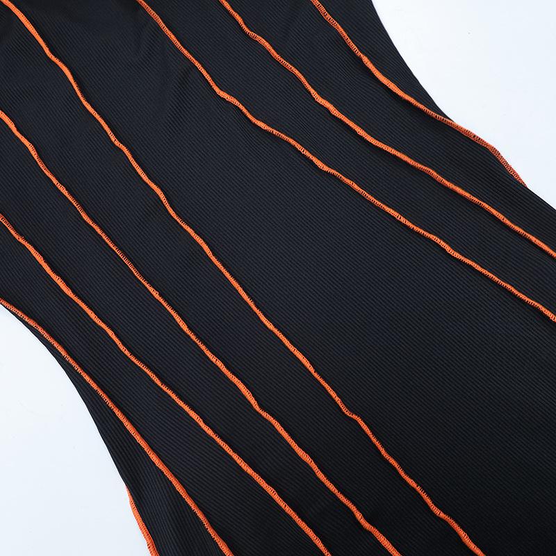 GMXIA Women's Fashion Spring Autumn Solid Color Print O-Neck Long Sleeve Casual Dresses