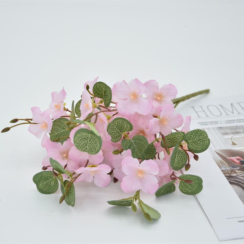 

Скандинавский белый цветок яблони из шелка - Высокая имитация