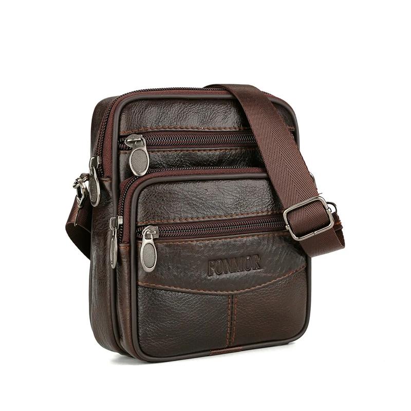 Borsa da Uomo Borse a Mano in Vera Pelle Borse a Spalla in Pelle da Uomo Borse Messenger da Uomo Piccole Borse a Tracolla da Uomo Borsa alla Moda