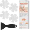 Non Slip Bathtub Stickers, 24 PCS Shower Stickers for Safety Bathroom Tubs, Bathtub Non Slip Stickers and Adhesive Decals Scraper for Bath Tub,