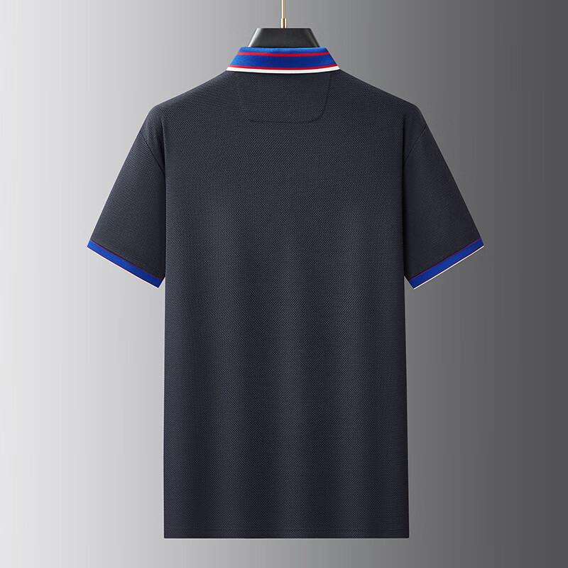 DIBENZE Men's Plus Size Short Sleeve Polo Shirt
