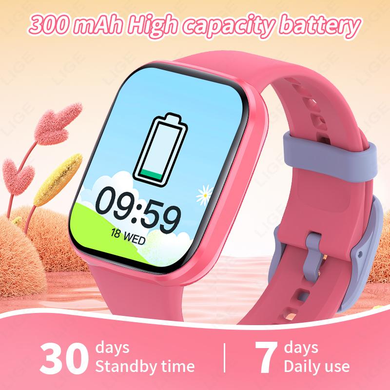Kids Smart Watch for Age 5-12 Kids Gifts Sleep Tracking Wake-up Reminder Pedometer Flashlight Smartwatch Childen Watches