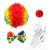 Halloween clown cosplay costume colorful wig party dress up stage costume