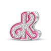 New In Copper Color Zircon Collection Pink 26 Letters Bead Charms Compatible With Pand 3mm Bracelets Do It Yourself Charm Pendant Woman Jewellery