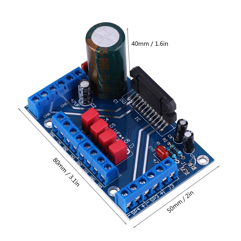 DC 12 14.5V 4 Channel Audio Amplifier Board 4 X 41W Car Amp BTL Board