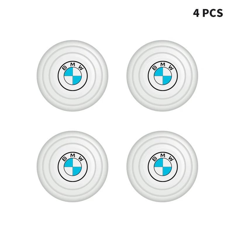 4Pcs Luminous Car Door Silent Gasket Shock-absorbing Car Stickers For BMW E46 E85 E60 F10 E39 F30 E36 F20 E87 E90 E70 X3 X5