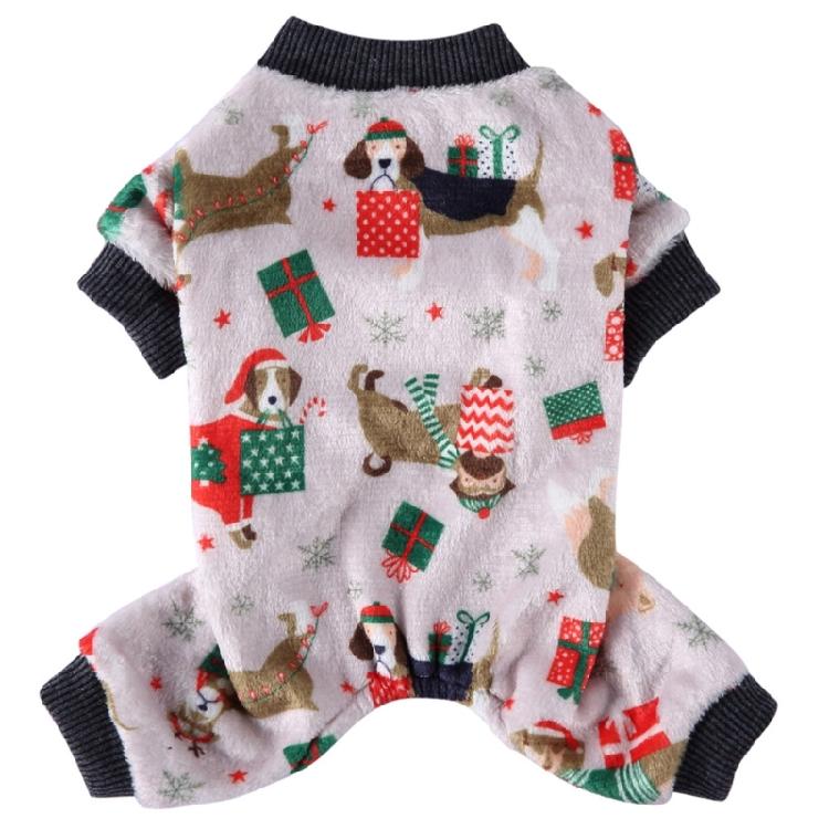 Dog Coat Christmas Theme Pullover for Cold Weather Four-Legged Apparel