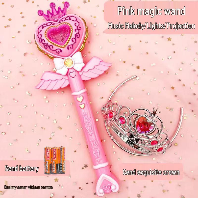 Magic Fairy Wand with Light, Music, and Projection for Girls