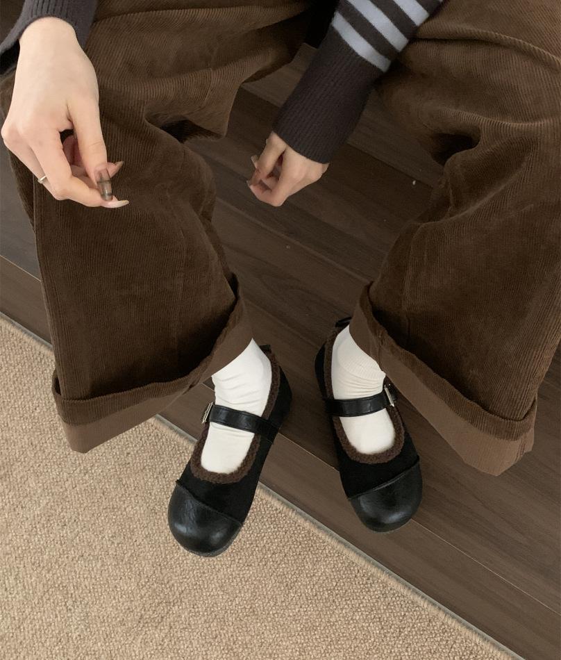 Popular Soft-soled Ugly Cute Boken Shoes 2025 New Spring and Summer Shallow Mouth Flat-soled Single Shoes Women's Versatile Mary Jane Shoes