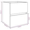 Bathroom Vanity Unit in Grey Sonoma 41 x 38.5 x 45 cm Particleboard