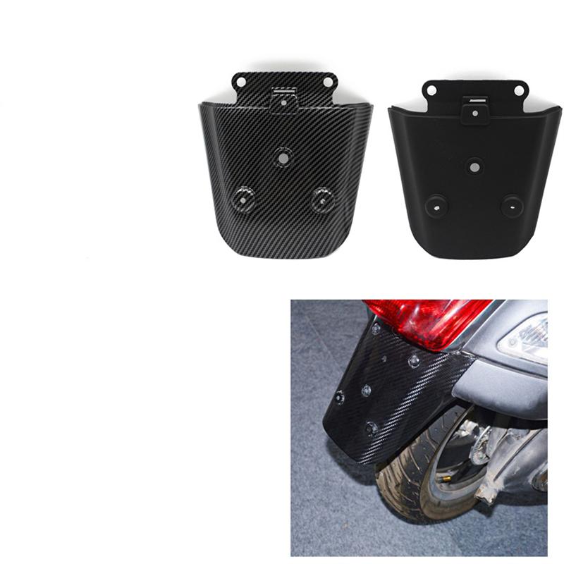 Y90A-Motorcycle Rear Fender Extension For Vespa GTS GTV 300 6R Mudguard Splash Guard Parts Carbon Fiber Carbon Fiber