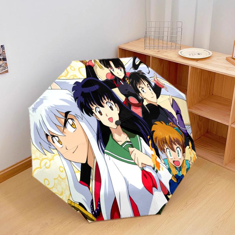 Inuyasha Automatic Umbrella - Suitable Travel Outdoor Portable Umbrella Birthday Gift Daily Essentials