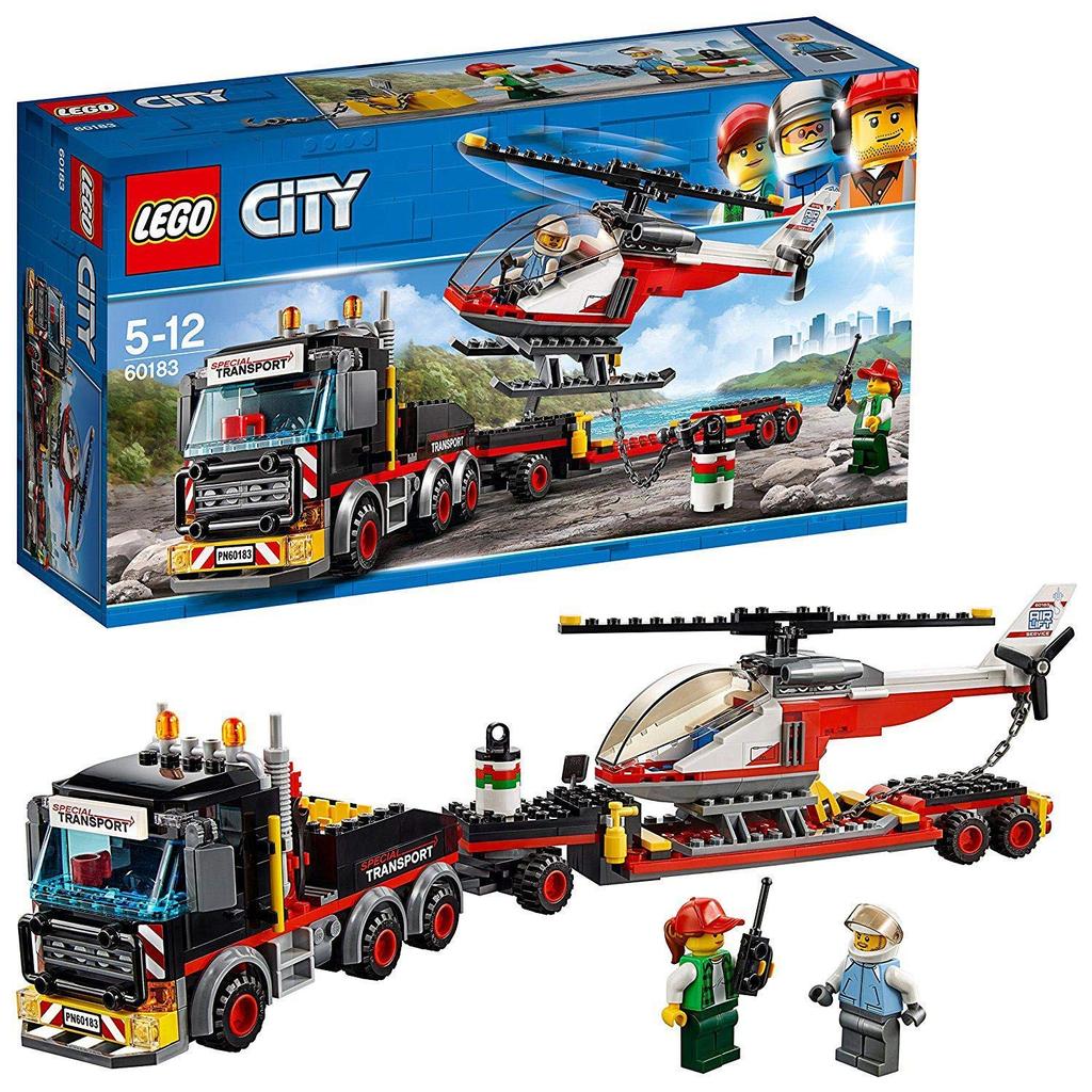 LEGO City Giant Cargo Truck and Helicopter 60183 Block Toy for Boys