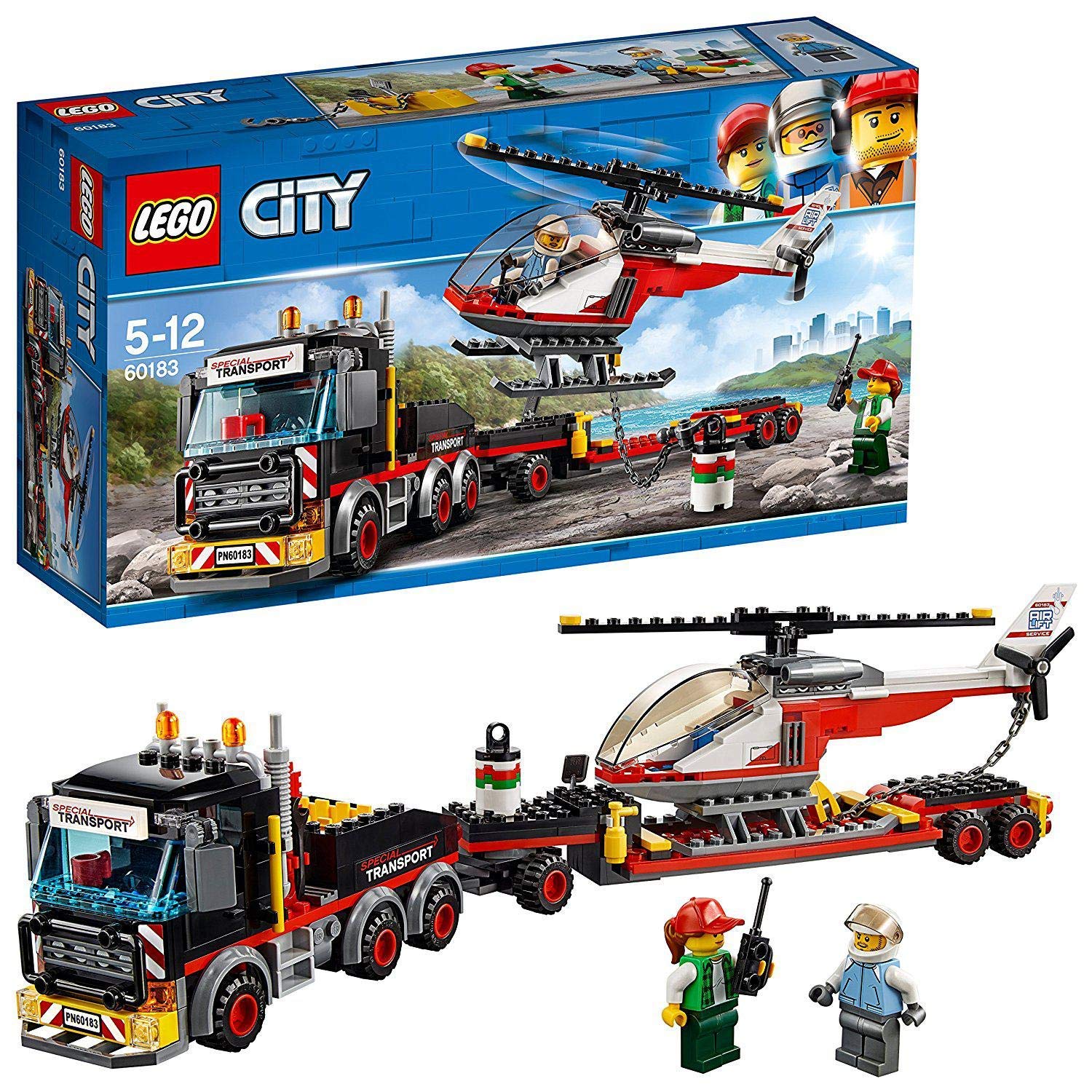 

LEGO City Giant Cargo Truck and Helicopter 60183 Block Toy for Boys