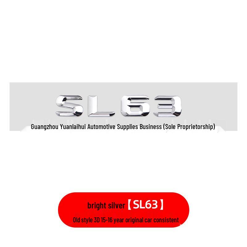 Nálepka zadního emblému AMG pro Mercedes-Benz SL Series pro modely SL63, SL300, SL350, SL400, SL500.