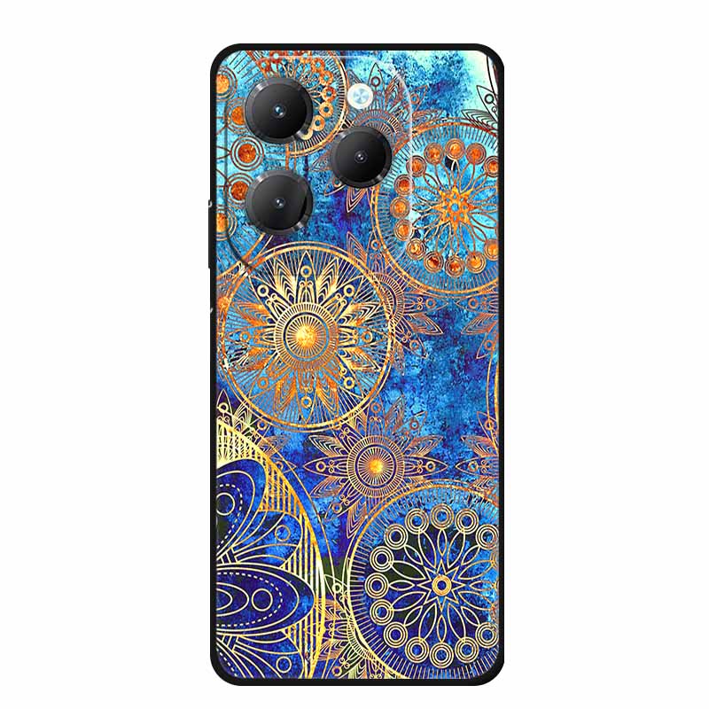 For Infinix Hot 40 Pro Case Animals Soft Silicone TPU Cover Phone Cases For Infinix Hot 40i Hot40 X6837 Protective Wolf Coque