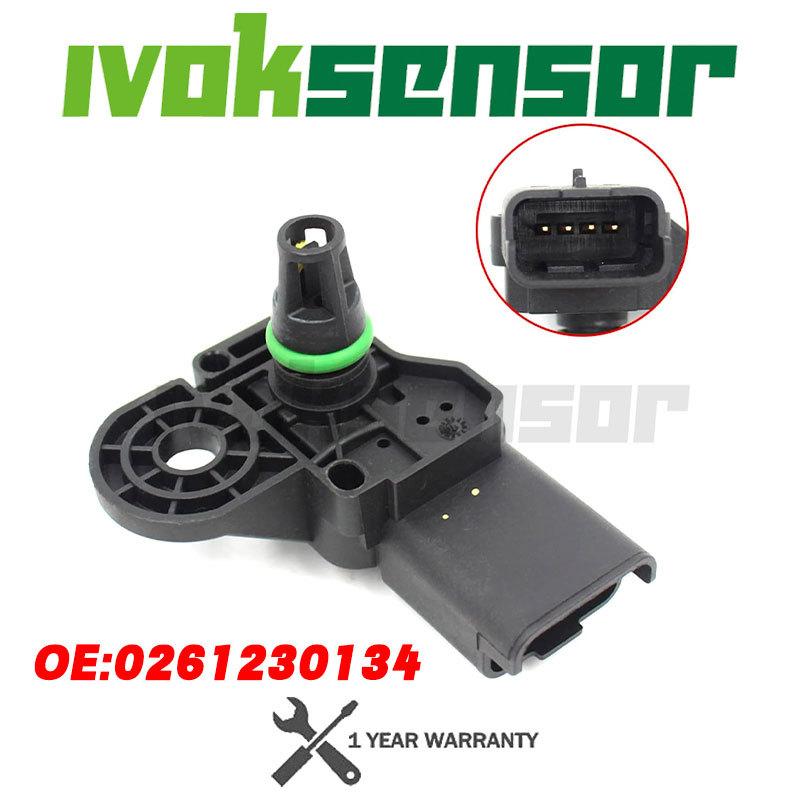 MAP Manifold Absolute Pressure Sensor for BMW MINI R56 Clubman R55 Convertible R57 Cooper 1.6L L4 0261230134 13627535069