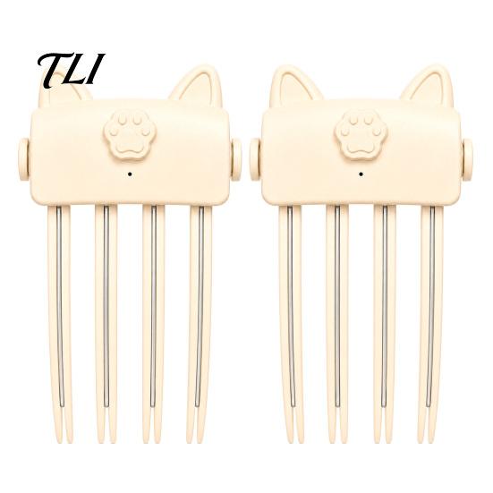 Clips Instant pentru Volum Păr 2 Bucăți Încălzit pentru Rădăcini, Instrument Reîncărcabil de Volumizare Ridicător Fin pentru Rădăcini Păr Plat, Pieptene Fără Fir cu 2 Niveluri de Căldură