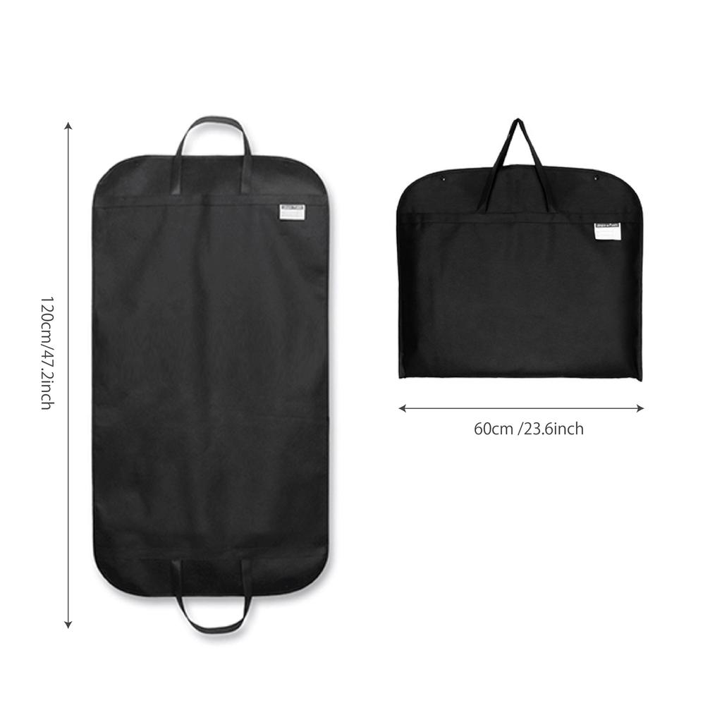 Cost-Effective Foldable Black Suit Cover, with Handles for Easy Carry, Dust-Proof Protector Perfect for Travel Storage