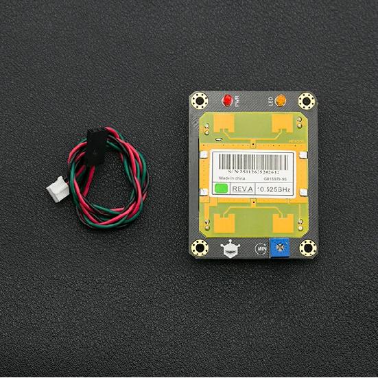 חיישן זיהוי תנועה במיקרוגל Arduino דופלר רדאר SEN0192 חיישן תנועה