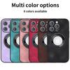 Luxury Sheepskin Leather Logo Hole Magnetic for Magsafe Case for IPhone 14 13 12 11 Pro Plus Max Mini Wireless Charging Cover