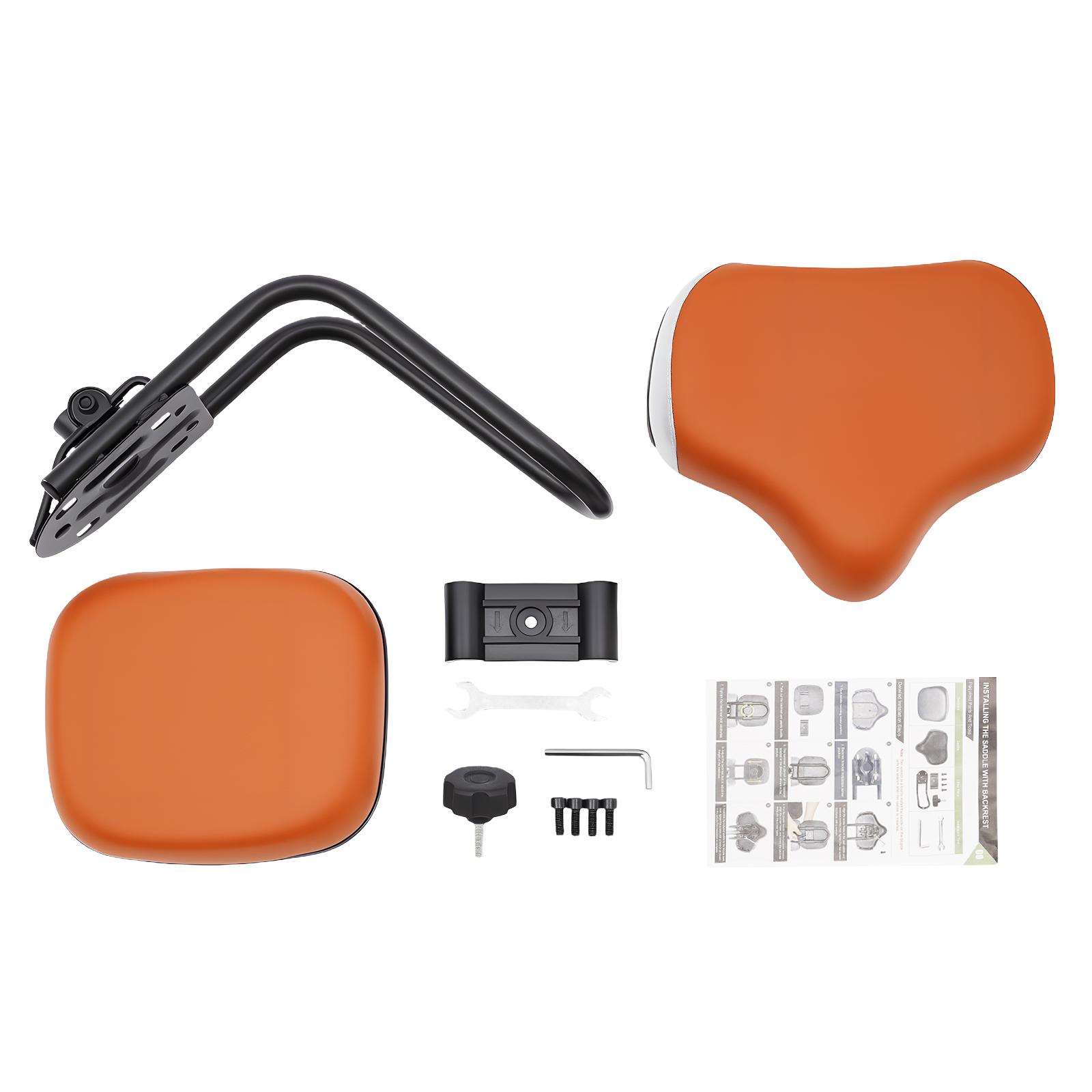 

Universal Comfort Tricycle Seat Wide Cushion Adjustable Backrest Polyethylene Foam for Adult Kids Electric Trike Bicycle Replace сірий колір